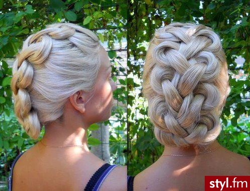 Blond Upięcie Proste Na co dzień Średnie Fryzury