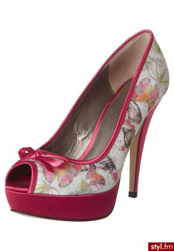 Menbur LAILA Szpilki Peep Toe różowy - Szpilki Buty Moda