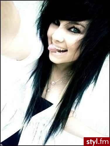 Emo girl - EMO Alternatywne Średnie Fryzury