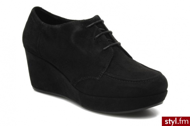 Vagabond BUTY SZNUROWANE YOWLA 3418 240 BY VAGABOND (Czarny) - Koturny Buty Moda