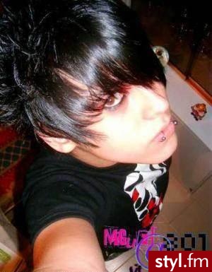 EMO Alternatywne Średnie Fryzury