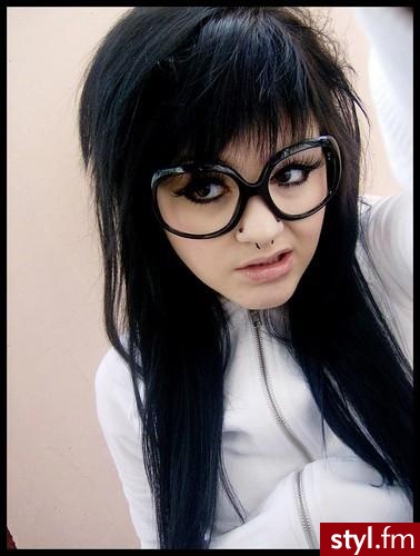EMO Alternatywne Średnie Fryzury
