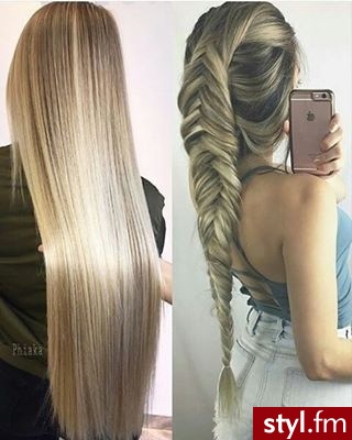 Blond Rozpuszczone Proste Na co dzień Długie Fryzury