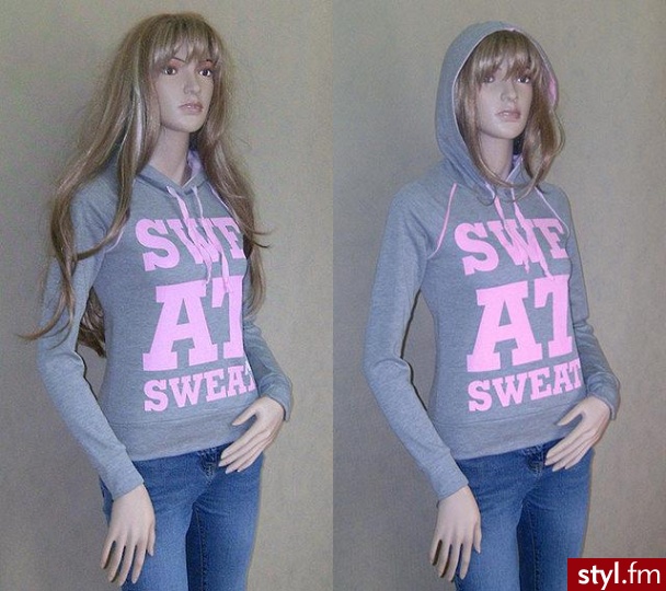 Różowo-Szara bluza młodzieżowa.

Można ją kupić w H&M. - Pozostałe Ciuchy Moda