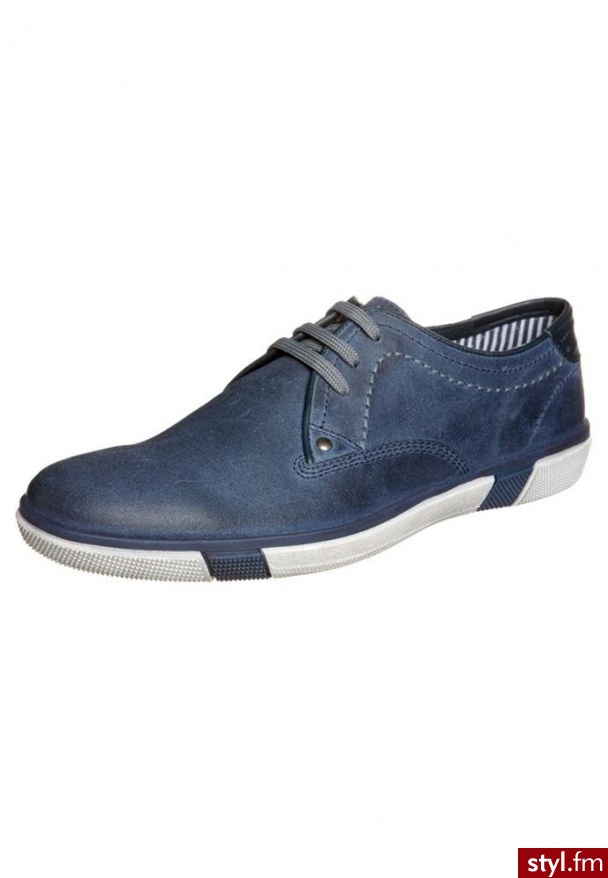 Pier One Sznurowane sportowe niebieski - Sportowe Buty Moda