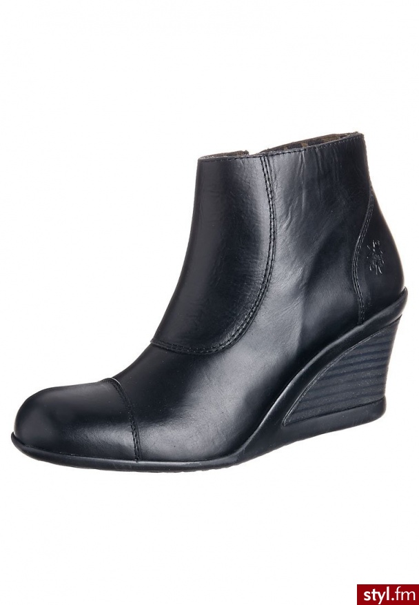 Fly London JOCY Botki na koturnie czarny (P142758) - Koturny Buty Moda