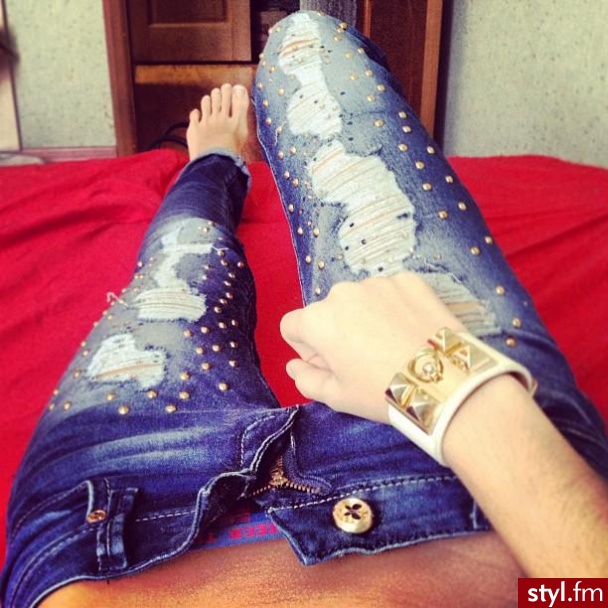 Jeansy Spodnie Moda