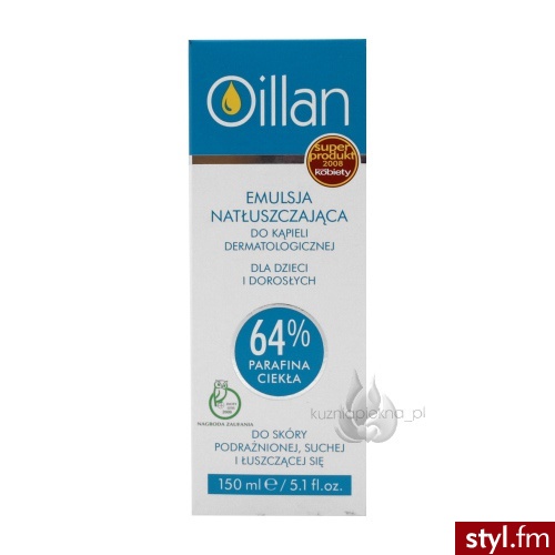 OILLAN Emulsja natłuszczający do kąpieli 150 ml - Emu Buty Moda