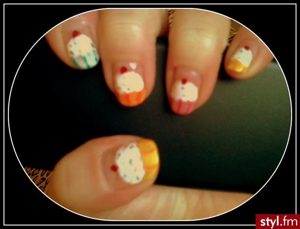 muffin nails - Kwadratowe Naturalne Paznokcie