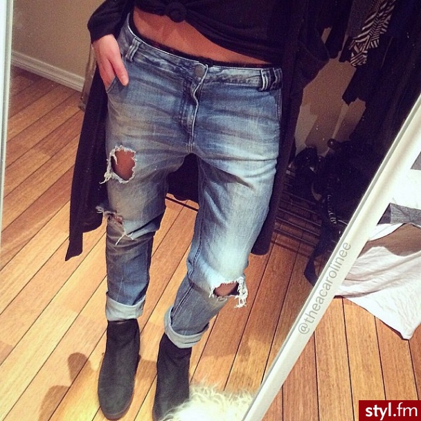 Jeansy Spodnie Moda