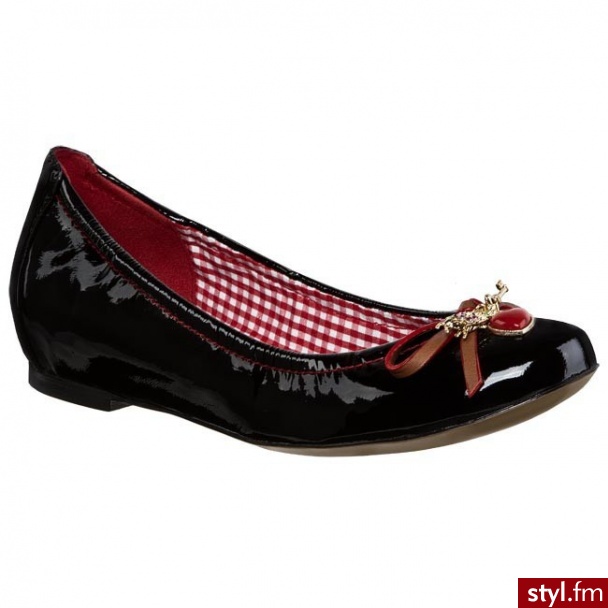 HÖGL Baleriny 5-10 0964 Black/Caramel 0100 - Balerinki Buty Moda