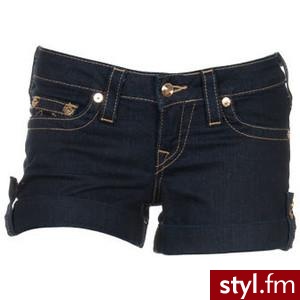 Jess Gold Disco Cuffed Shorts - True Religion - Polyvore. Pobrano ze strony: http://www.polyvore.com/jess_gold_disco_cuffed_shorts/thing?id=17181014 - Pozostałe Ciuchy Moda