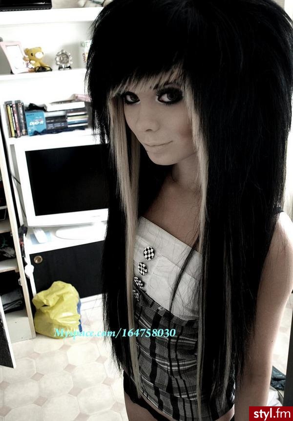 EMO Alternatywne Średnie Fryzury