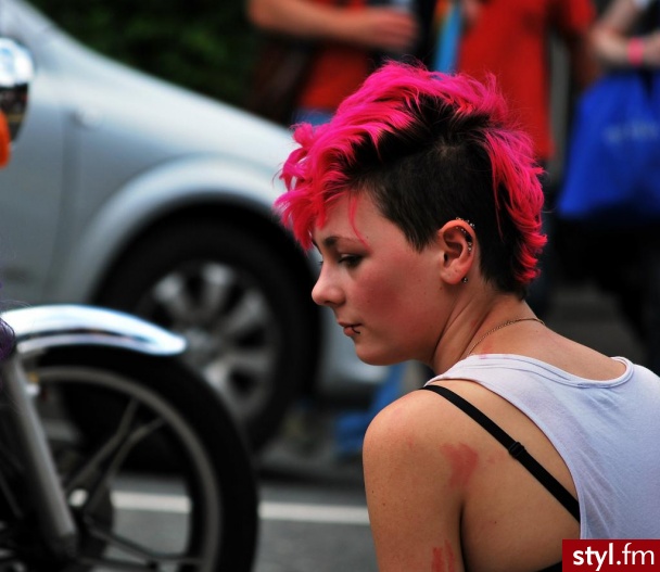 Kolorowe Punk Rock Alternatywne Krótkie Fryzury