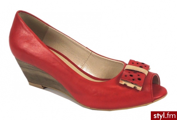 Silwano Czółenka na koturnie 4100019D - Czółenka Buty Moda