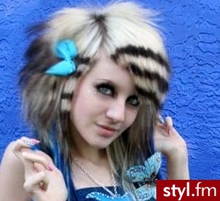 EMO Alternatywne Średnie Fryzury