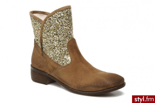 Méliné Półbuty i botki Monau by (Beżowy) - Botki Buty Moda