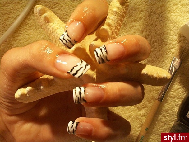 zebra - Paznokcie