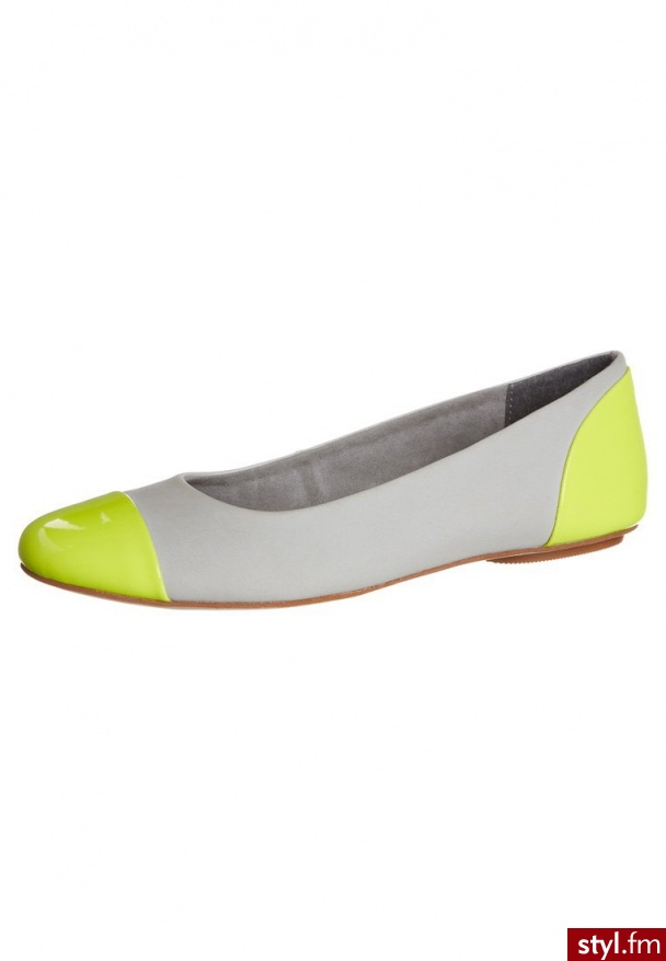 Andrea Conti Baleriny szary - Balerinki Buty Moda