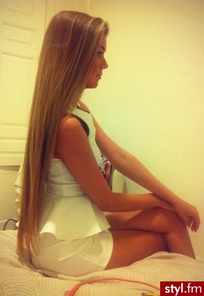 Blond Rozpuszczone Proste Na co dzień Długie Fryzury
