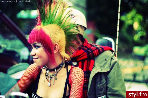Punk Rock Alternatywne Średnie Fryzury