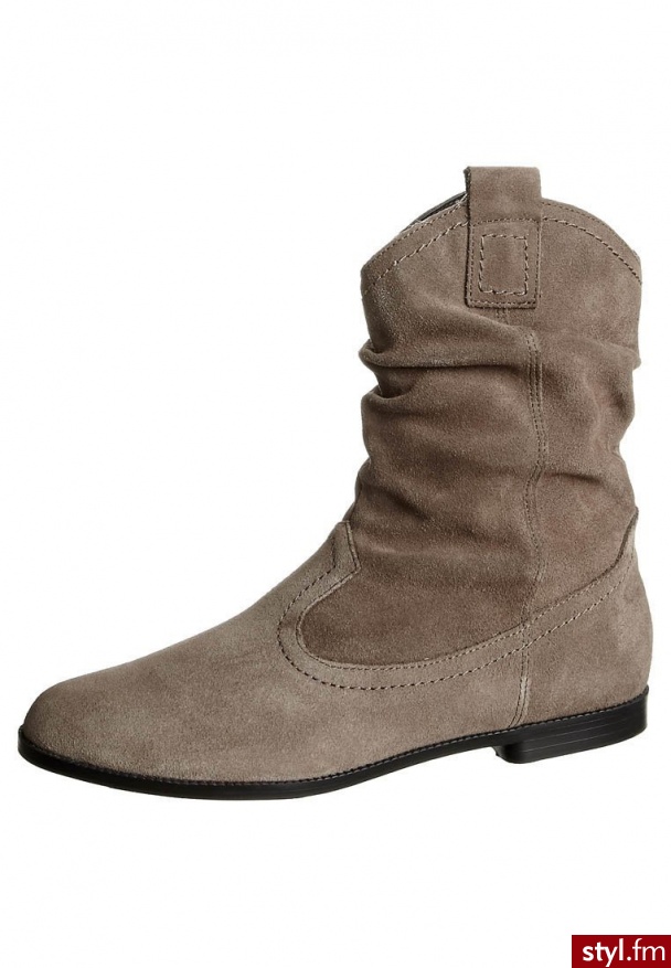 Pier One Botki kowbojki i motocyklowe beżowy (253 108) - Botki Buty Moda