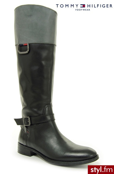 Tommy Hilfiger HAMILTON BLACK PEWTER - Kozaki Buty Moda