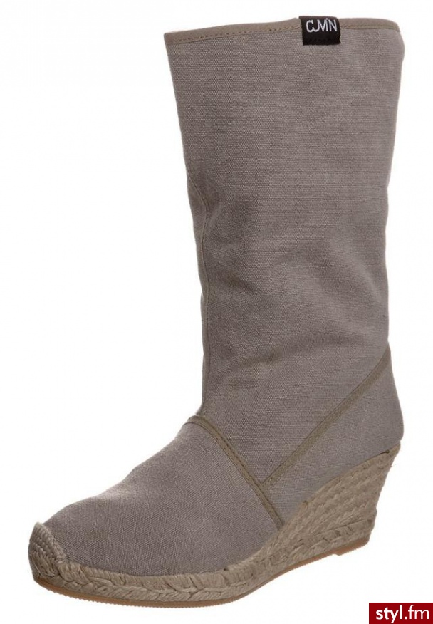 CUMIN WEDGEBOOT Kozaki beżowy - Kozaki Buty Moda