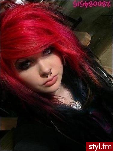 EMO Alternatywne Średnie Fryzury