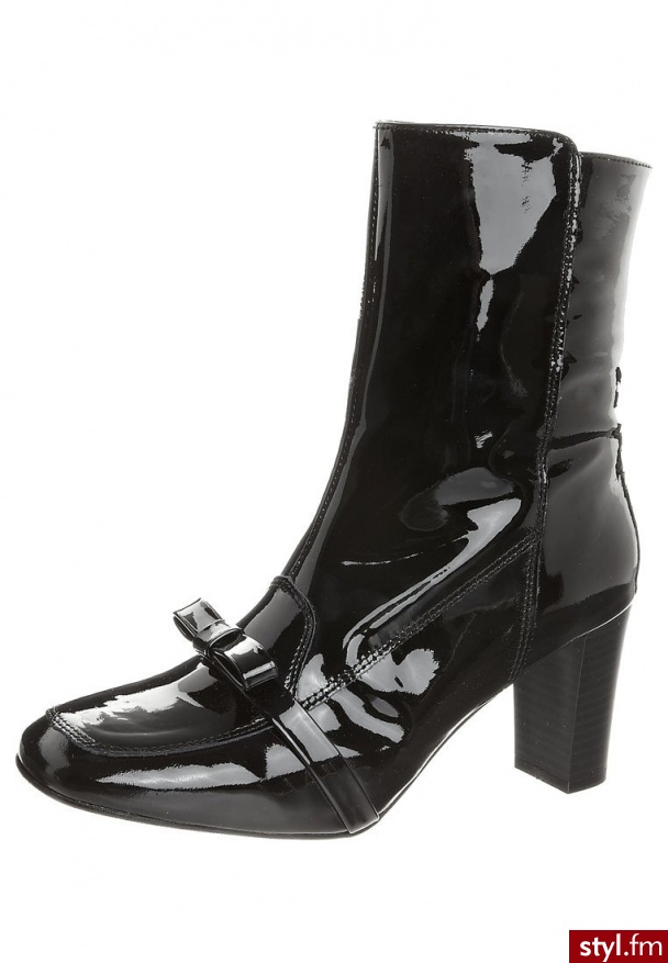 Johannes W. Botki czarny - Botki Buty Moda