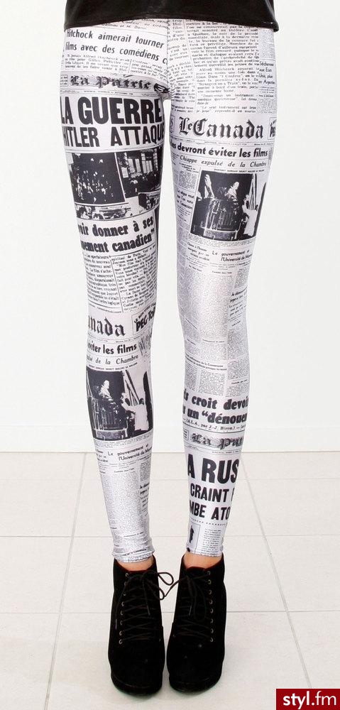 Legginsy australijskiego projektanta Jamesa Lillis'a. Hand made. - Pozostałe Ciuchy Moda