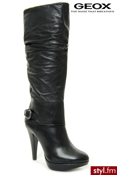 Geox KIERA STIV BLACK - Kozaki Buty Moda