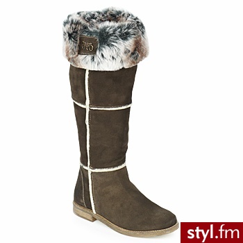 Le Temps des Cerises BUTY LIAM Brown - Kozaki Buty Moda