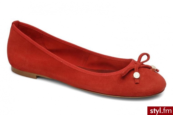 Georgia Rose BALERINKI LUARAMBA BY (Czerwony) - Balerinki Buty Moda