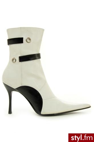 JULIA MONTI BUTY INW009 BIA - Botki Buty Moda