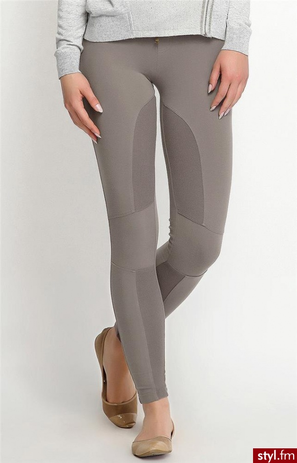 DRYWASH Legginsy DLE0015BE (cappuccino) - Leginsy Spodnie Moda