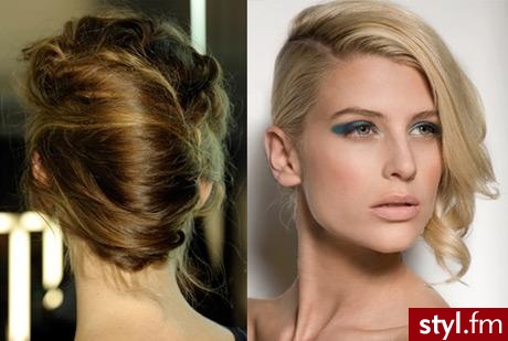 Blond Upięcie Proste Wieczorowe Długie Fryzury