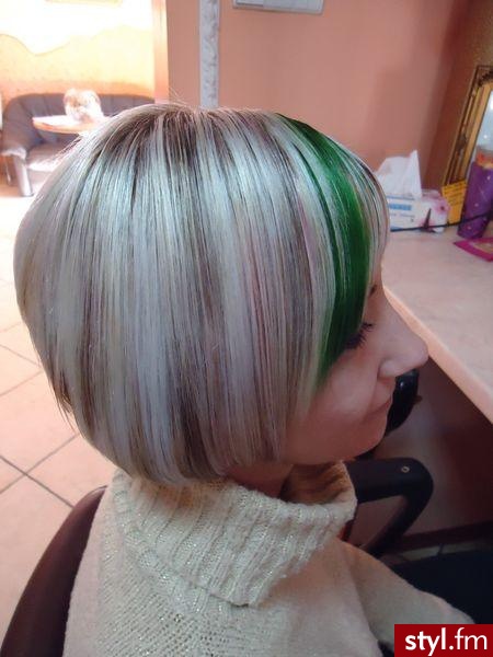 Blond Rozpuszczone Proste Na co dzień Krótkie Fryzury