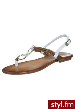 Inuovo Japonki biały (OP1833) - Klapki Buty Moda
