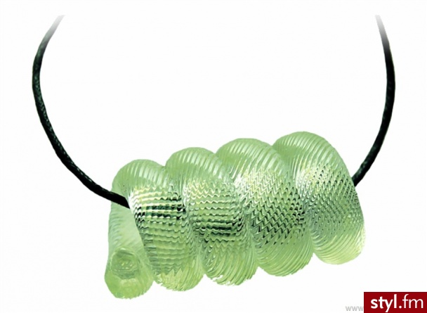 Vas Vitreum Naszyjnik Swirl zielony - Naszyjniki Biżuteria Moda