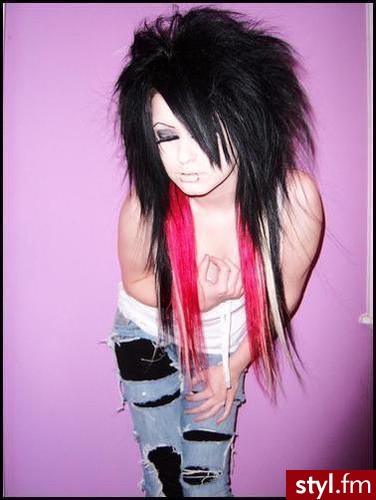 EMO Alternatywne Średnie Fryzury