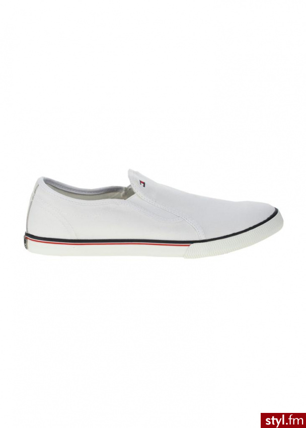 TOMMY HILFIGER Trampki vantage 3a biały Półbuty - Półbuty Buty Moda