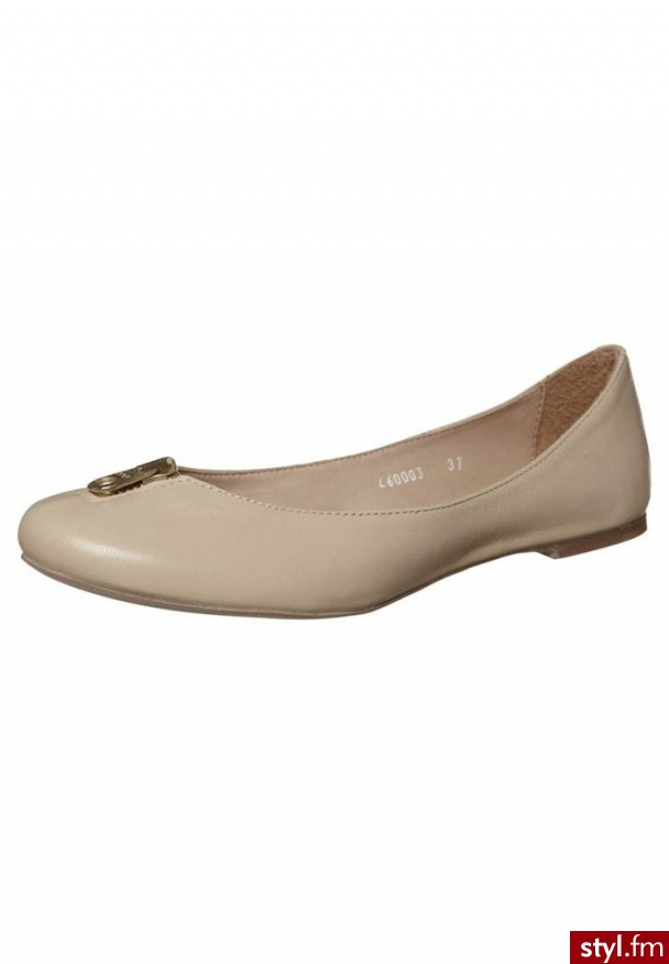 Strenesse Blue Baleriny beżowy - Balerinki Buty Moda