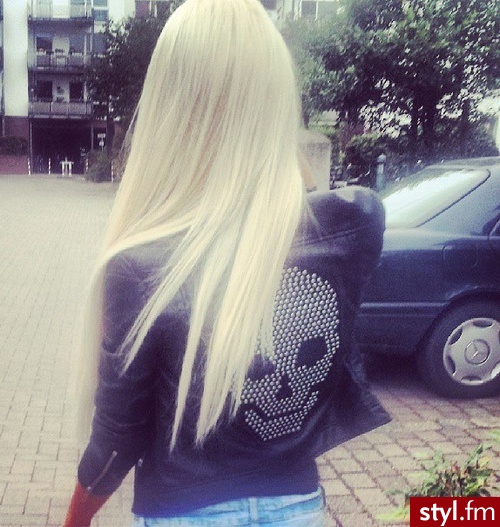 Blond Rozpuszczone Proste Na co dzień Średnie Fryzury