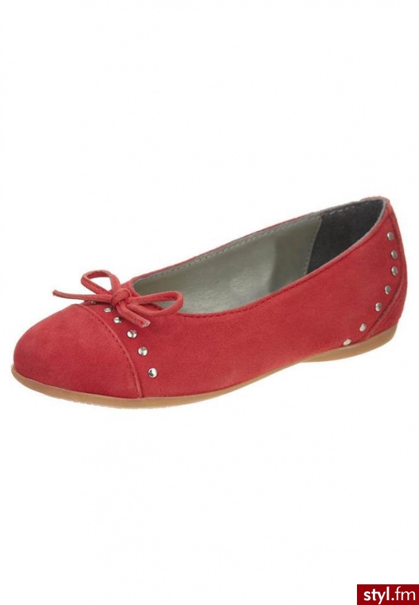 STUPS Baleriny czerwony Balerinki - Balerinki Buty Moda