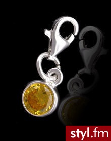 Merlin "Charm zolty" srebro z cyrkonia 886906 - Wisiorki Biżuteria Moda