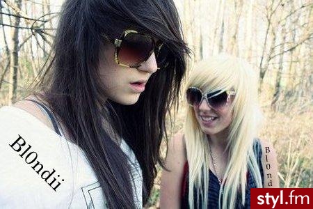 EMO Alternatywne Średnie Fryzury