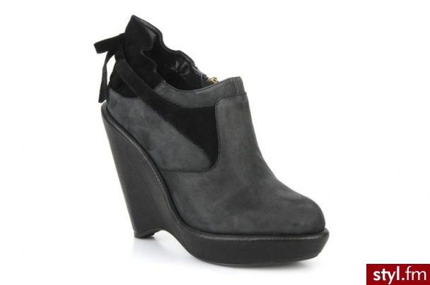 Feud PÓŁBUTY I BOTKI BRIT BY FEUD (Czarny) - Botki Buty Moda