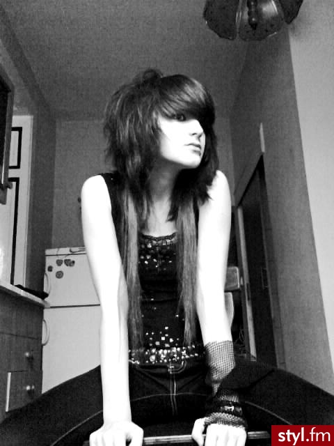 EMO Alternatywne Średnie Fryzury