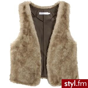 Faux Fur Vest - Uniqlo - Polyvore. Pobrano ze strony: http://www.polyvore.com/faux_fur_vest/thing?id=21773075 - Pozostałe Ciuchy Moda